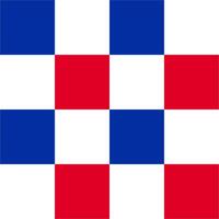 Blue, white and red seamless checkered pattern vector