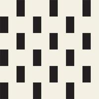 Black and bone white rectangle tiles seamless pattern vector
