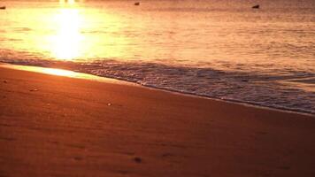 sunrise Sea Beach , sunset on Seashore, Summer View Landscape video