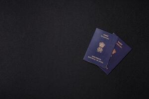 Indian passport for travelling photo