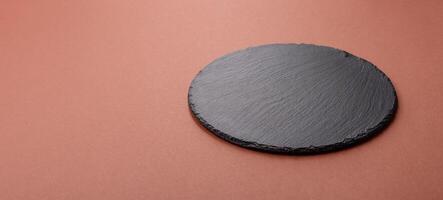 Empty ceramic plate on a background photo