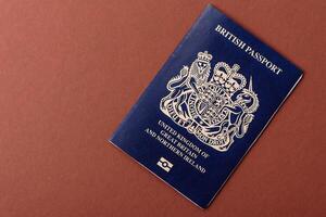 British passport for travelling and doing business photo