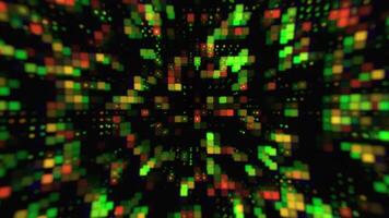 Hi-Tech Abstract Colorful Digital Data Visualization futuristic technology background video