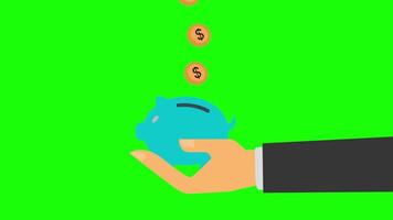 Smart Budgeting Visualization, Coin Jar Filling Animation video