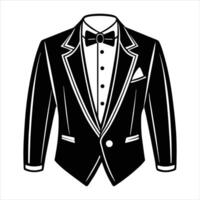 Peak Lapel Tuxedo vector