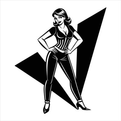 jazz funk vibe sassy pose