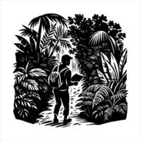 Hikers Navigating Dense vector