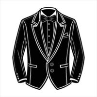 Green Gold Tuxedo vector
