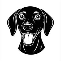Happy Dog With Tongue vector