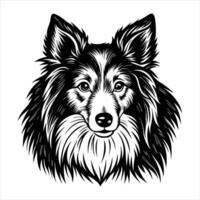 Dog With Alert Expression vector