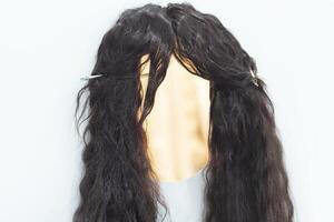 A layout for trying on a wig photo