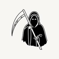 Reaper binder silhouette on white background 1 vector