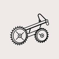 Drip irrigation system on white background vector