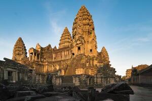A large ancient pagoda in Angkor Wat photo