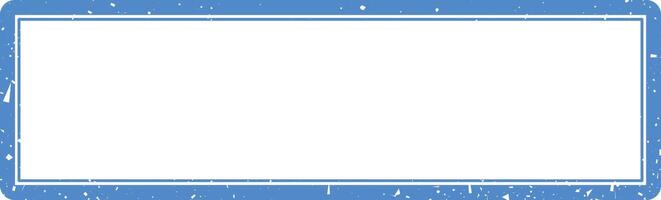 A blue and white square frame with a white border vector