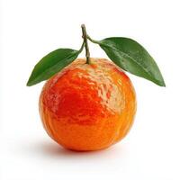 Realistic Clementine on White Background photo