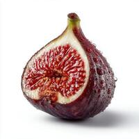 Realistic Fig on White Background photo