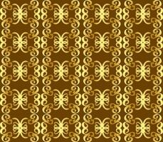 Beautiful seamless beige pattern on a brown background vector