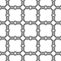 Openwork lace seamless pattern in black on white background vector