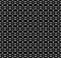 Seamless texture in the form of an abstract floral pattern of white flowers on a black background vector