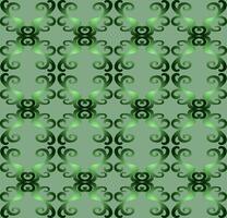 Abstract seamless pattern on a soft green background vector