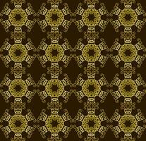 Seamless abstract pattern beige on brown background for fabric or tile vector