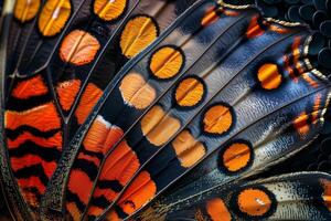 A close up of a butterfly's wings photo