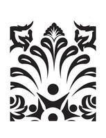 Royal Symmetrical Botanical Artwork vector