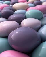 Pastel Colored Pebbles Background photo