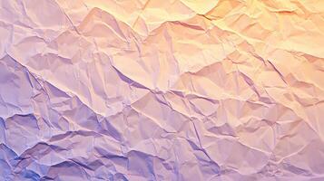 Crumpled Paper Texture with Pink and Orange Gradient photo