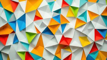 Colorful Polygon Abstract Background photo