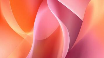 Abstract Pink and Orange Swirl Background photo