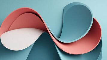 Abstract Waves with Curves and Layers photo