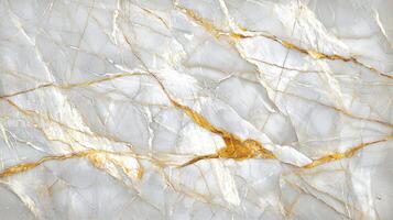 White Stone with Gold Veins Texture photo