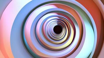 Abstract Circular Rings Illusion photo