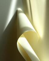 Paper Curl Abstract with Light and Shadow photo