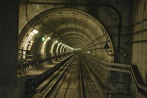 Copengagen subway tunnel photo