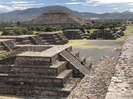 Panoramic view of Teotihuacan, Mexico City and the main Pyramid of the Sun is largest structure in Teotihuacan photo