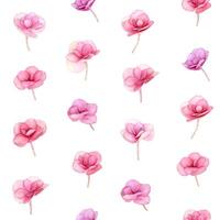 Floral seamless pattern with natural fresh Hydrangea flower, pink color design blooming flowers Festive flat lay for Mothers day, 8 March, Womens day. Spring or summer bloossom print photo