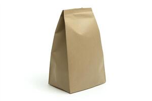 Brown paper lunch bag photo