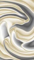 A white and silver swirl background with a wave pattern video