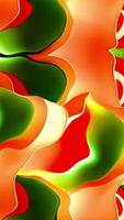 A colorful abstract pattern with red, green and orange colors video