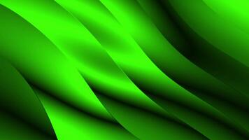 Green abstract background with wavy lines video