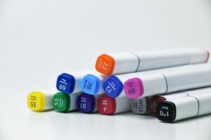 Array of Colorful Markers for Art and Design photo