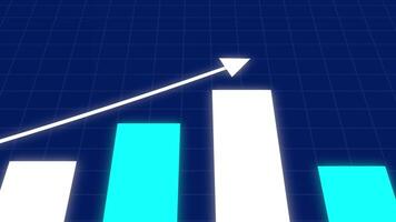 An animated graph with a rising arrow video