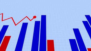 An animated graph showing a up and downward trend video