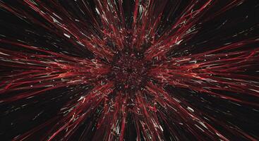 abstrato vermelho e Preto starburst padronizar video