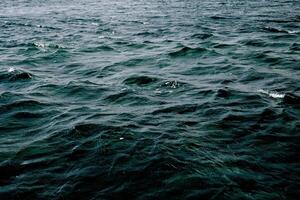 Moody sea background. Dark waves of the sea photo