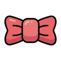 Simple Bow Tie colorful icon. The icon can be used for websites, print templates, presentation templates, illustrations, etc vector