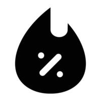 Simple Hot Sale glyph icon. The icon can be used for websites, print templates, presentation templates, illustrations, etc vector